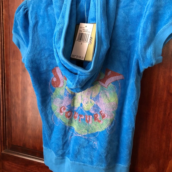 Juicy Couture Tops - Juicy Couture short sleeve terry zip jacket
